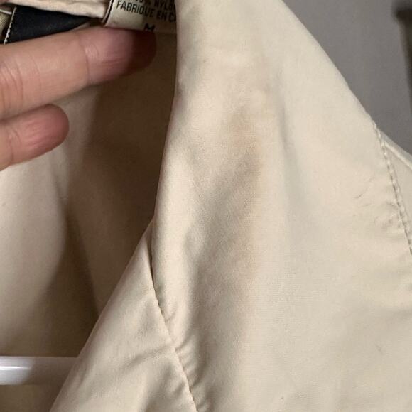 Vintage Eddie Bauer Rain Trench Jacket In Oatmeal - Picture 6 of 6